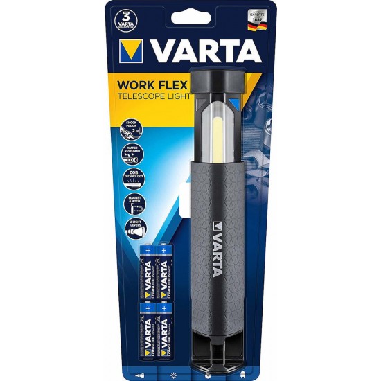 Varta 18646101421 work flex telescope light - Euronics Γεωργίου - Είδη Ηλεκτρικών Συσκευών | georgiou.gr