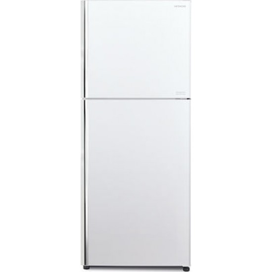 Ψυγείο Δίπορτο Hitachi R-VX401PRU9 (PWH) 340lt NoFrost | Euronics Γεωργίου - Είδη Ηλεκτρικών Συσκευών | georgiou.gr