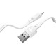 Powertech PTR-0098 Armor Braided / Flat USB 2.0 to micro USB Cable Λευκό Καλώδια Φόρτισης USB - Euronics Γεωργίου - Είδη Ηλεκτρικών Συσκευών | georgiou.gr