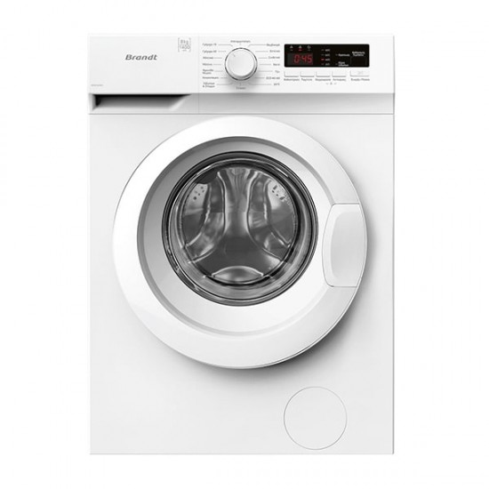 Πλυντήριο Ρούχων Brandt WFB180WG Εμπρόσθιας Φόρτωσης-Φαρδιά - Euronics Γεωργίου - Είδη Ηλεκτρικών Συσκευών | georgiou.gr
